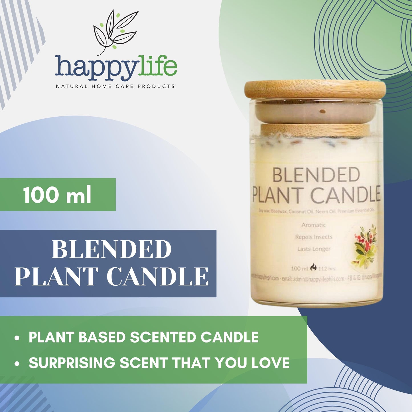 Plant Scented Candle